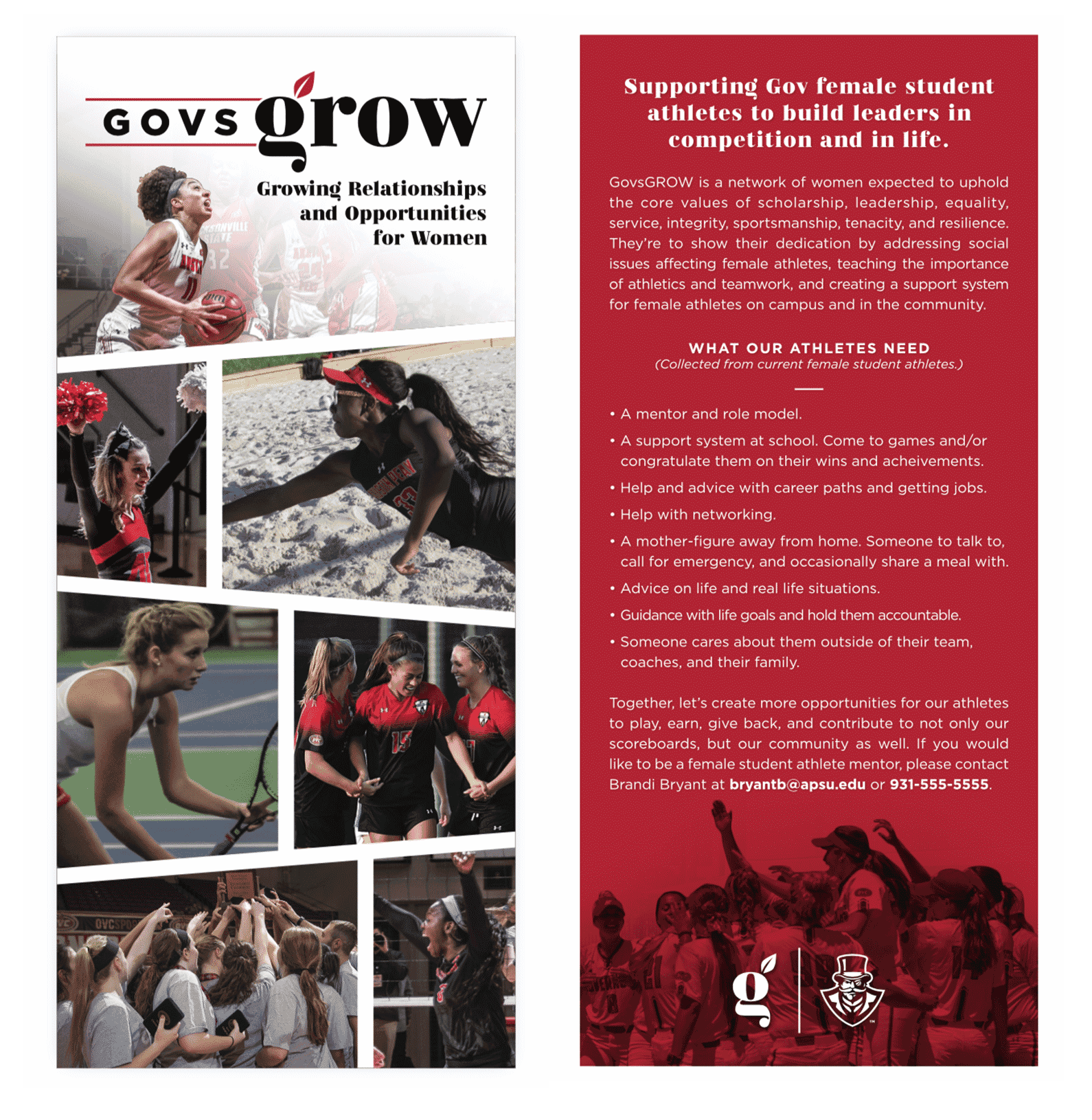 Govs Grow Rack Card Design Branding