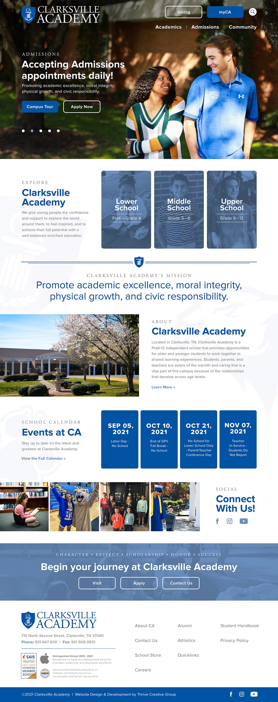 tcg-clarksville-academy-private-school-website-redesign-2022